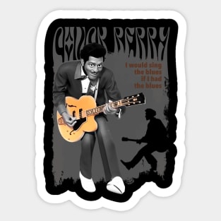 Chuck Berry cartoon Sticker